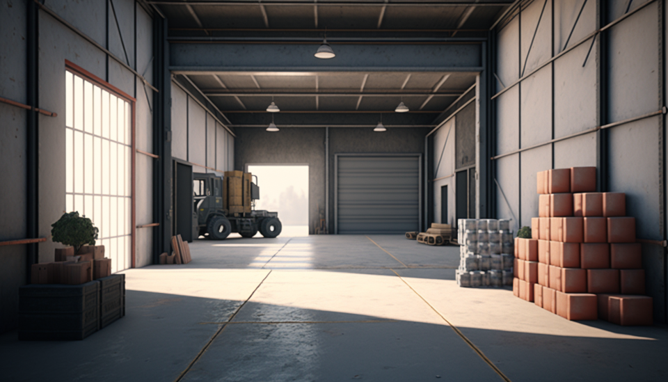 industrial warehouse concrete floor